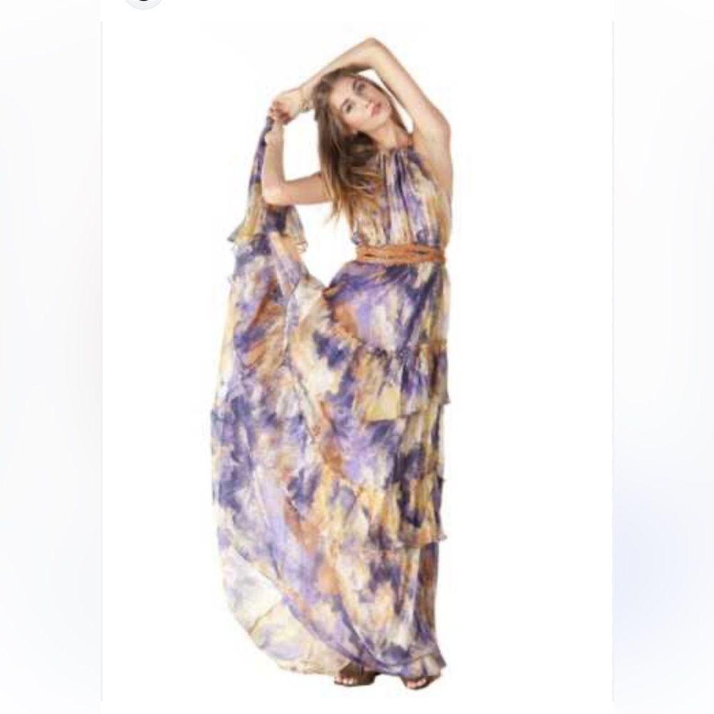 Alexis 100% silk maxi dress, XS